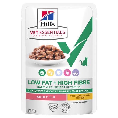Hill's Vet Essentials MULTI-BENEFIT + Low Fat+High Fibre Adult Huhn 85 g - MyStetho Veterinary