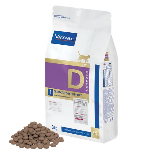 HPM Cat Dermato D1 Dermatology Support 3 kg - MyStetho Veterinary