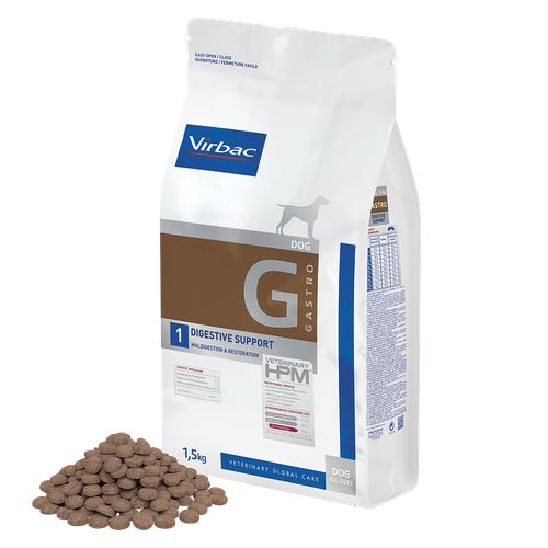 HPM Dog Gastro G1 Digestive Support 1,5 kg Virbac 