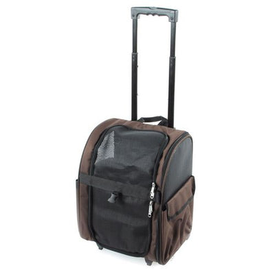 Hunde-u.Katzentransport-Trolley Davos 32x29x52cm, braun, max. Belastung 15kg - MyStetho Veterinary