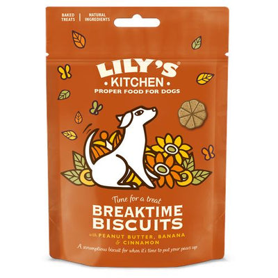Lily's Kitchen Breaktime Biscuits Peanut Butter 80g Biokema 