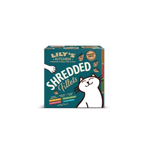 Lily's Kitchen Shredded Fillets Tins Multipack  (8x70g) - MyStetho Veterinary