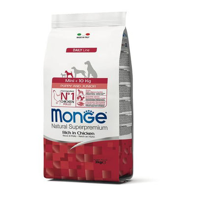 Monge Daily Line – Puppy & Junior Mini poulet - MyStetho Veterinary