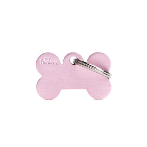 MyFamily Bone Aluminium ID Tag für Hunde in pink - MyStetho Veterinary