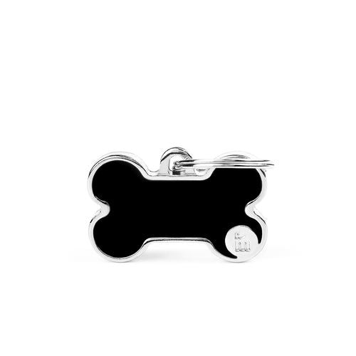 MyFamily Bone Logo ID Tag für Hunde in schwarz - MyStetho Veterinary