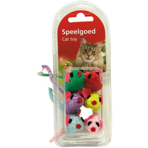 Souris en corde divers coloris 5 cm 6 Stk. - MyStetho Veterinary