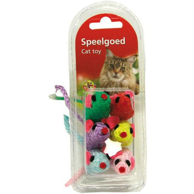 Souris en corde divers coloris 5 cm 6 Stk. - MyStetho Veterinary