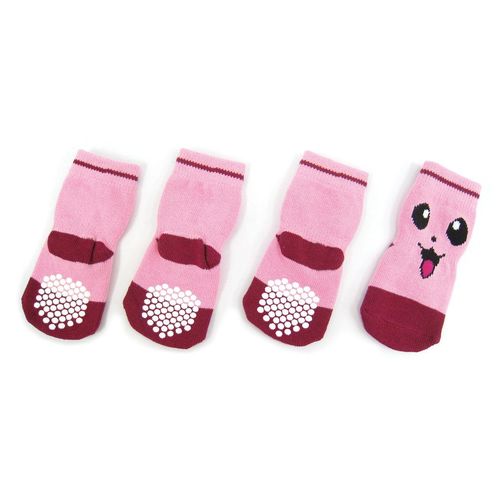 Swisspet chaussettes pour chiens avec antiglisse, Smiley - MyStetho Veterinary