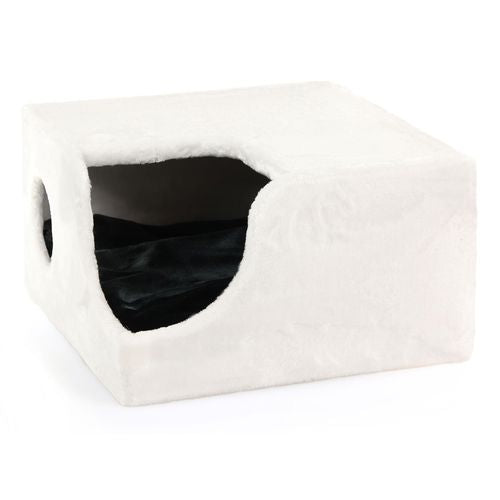 Swisspet Chillout Box blanc avec coussin,52x52x30cm - MyStetho Veterinary