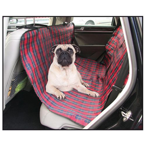 Swisspet couverture pour voiture Easy, quadrillée en rouge-bleu - MyStetho Veterinary