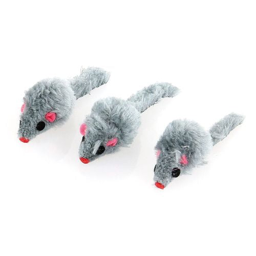 Swisspet souris grise en fourrure, 3pcs. - MyStetho Veterinary