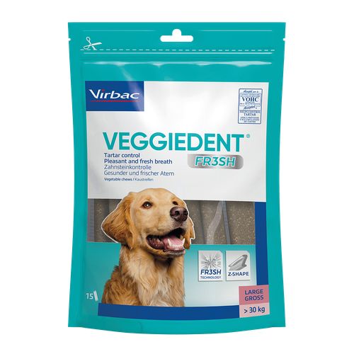 Veggiedent chiens L (> 30 kg) 15 pièces Virbac 