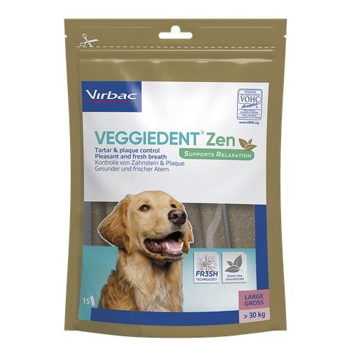 Veggiedent Zen chiens L (> 30 kg) 15 pièces Virbac 
