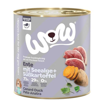 WOW Senior canard avec patates douces 800g - MyStetho Veterinary